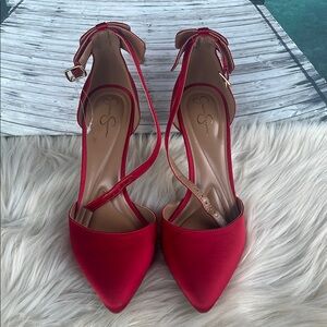 Jessica Simpson Red Suede Heels